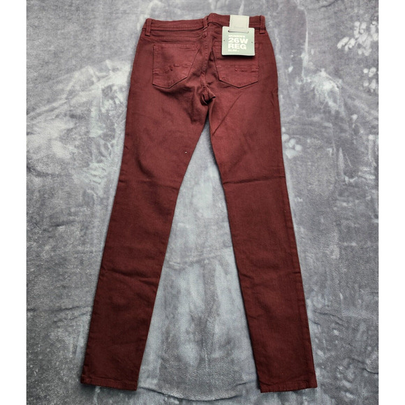 NWT Bench Urban Wear Womens Slim High Rise Jeans Maroon 26w - Picture 2 of 11